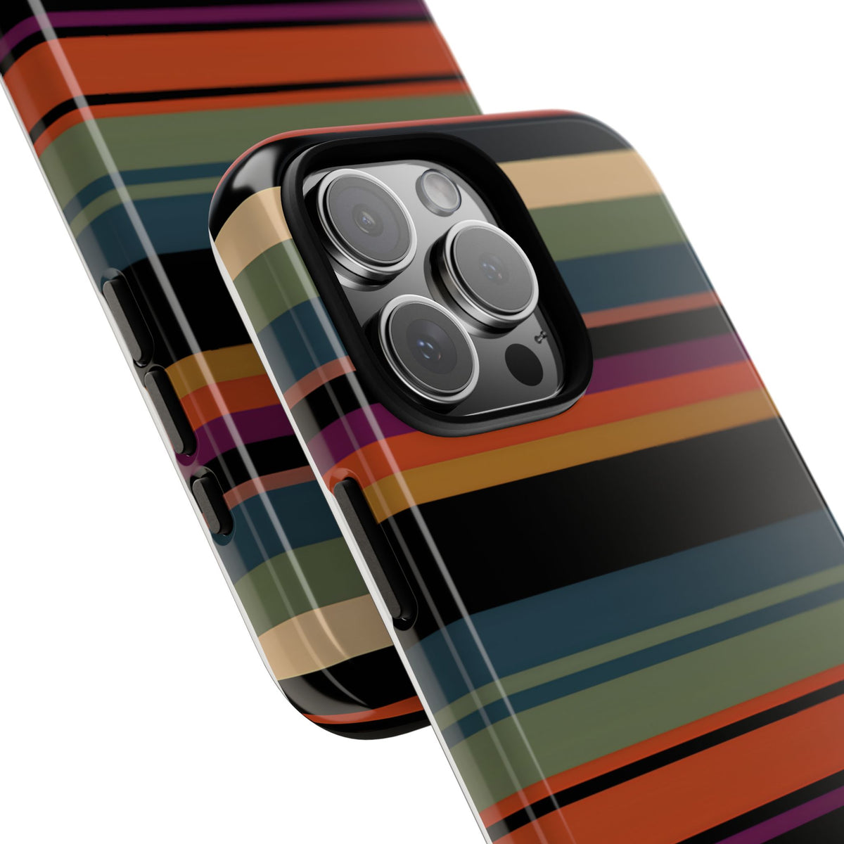 Market Stripe Tough Phone Case – Shockproof Protective iPhone Cover