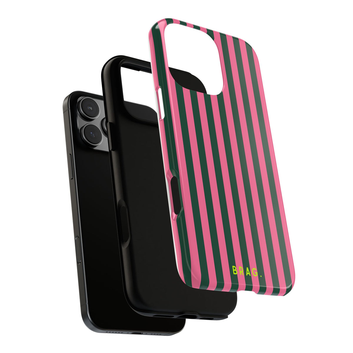 Flamingo Stripe Tough Phone Case – Shockproof Protective iPhone Cover