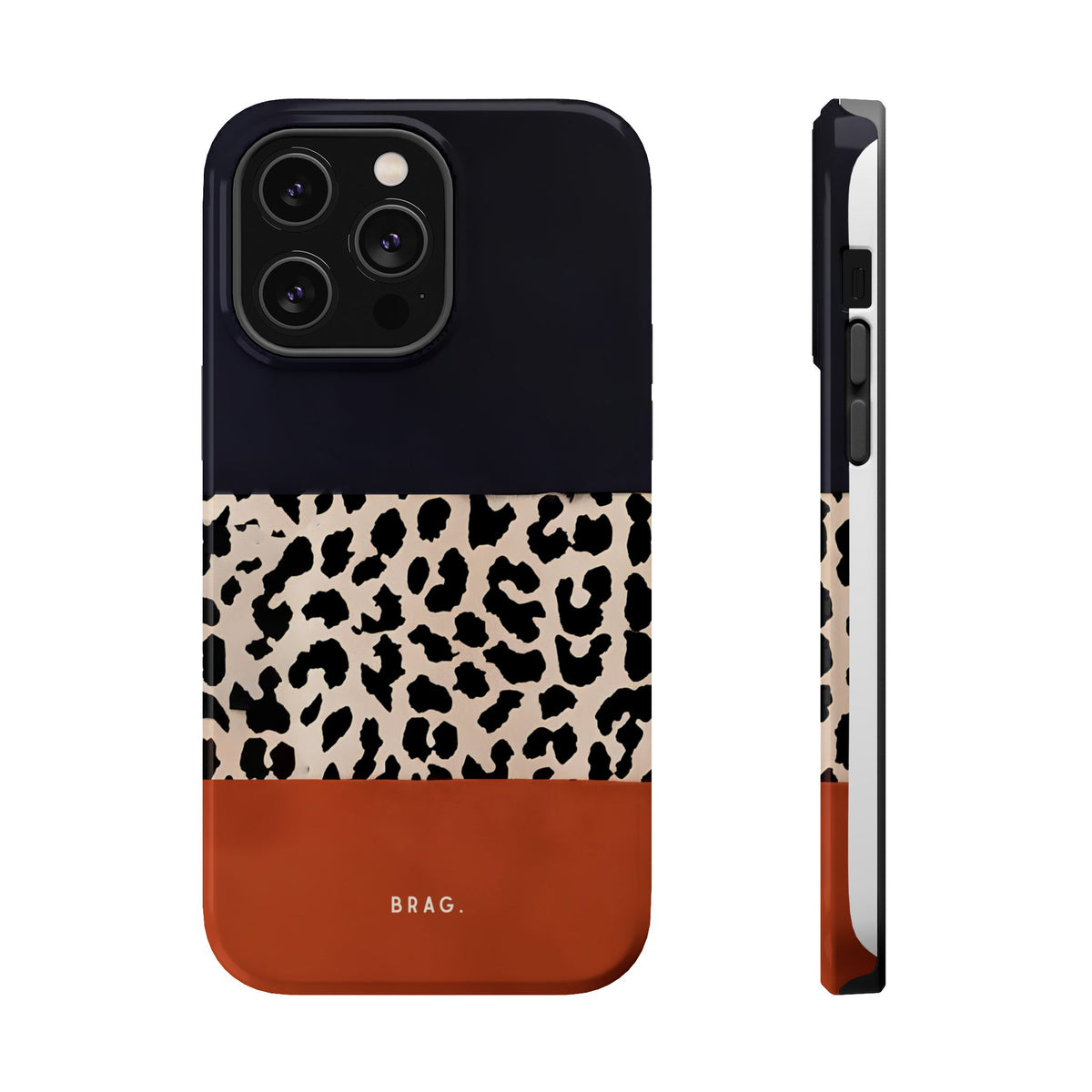 Leopard Block Magnetic Impact-Resistant Phone Case