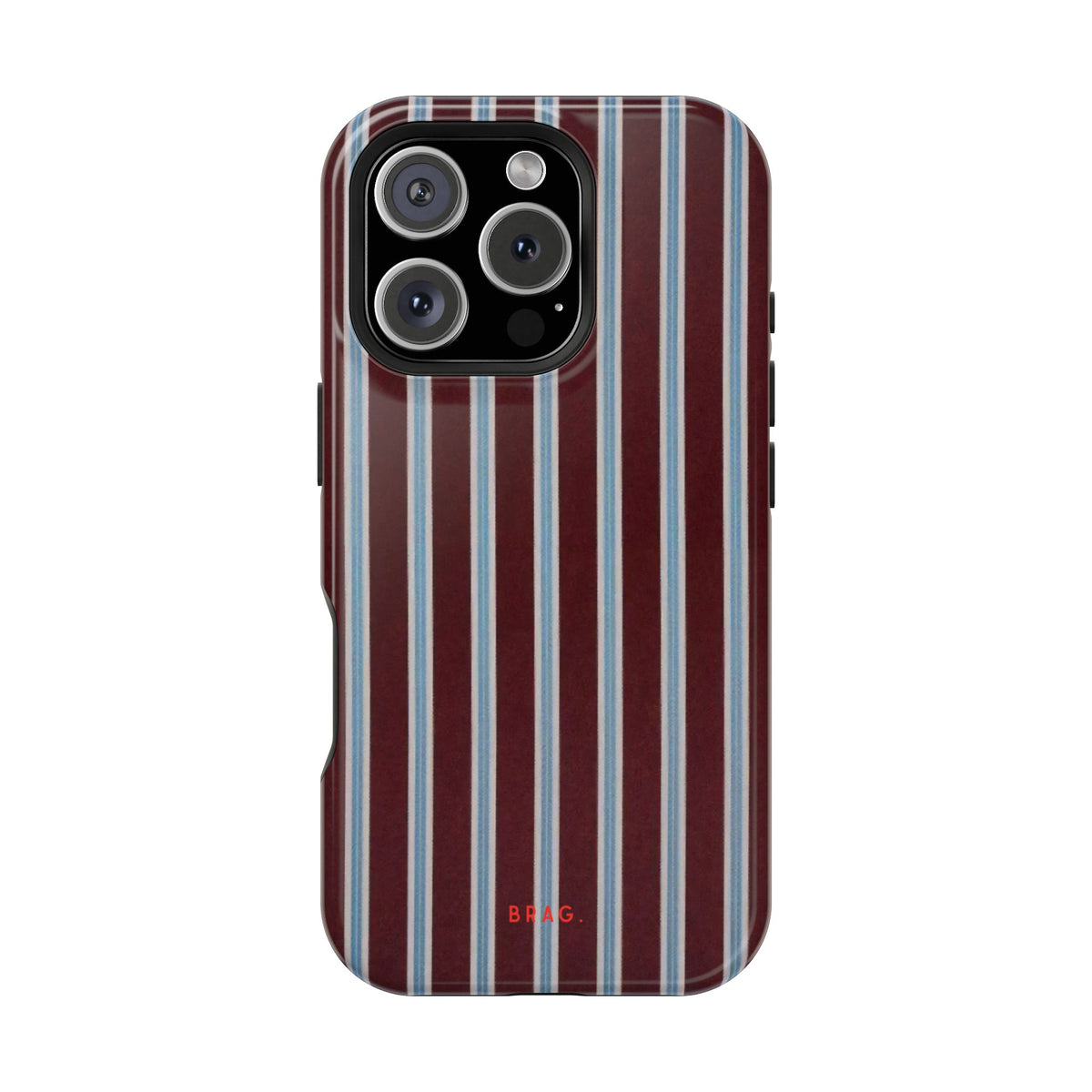 Maroon Lines Magnetic Impact-Resistant Phone Case