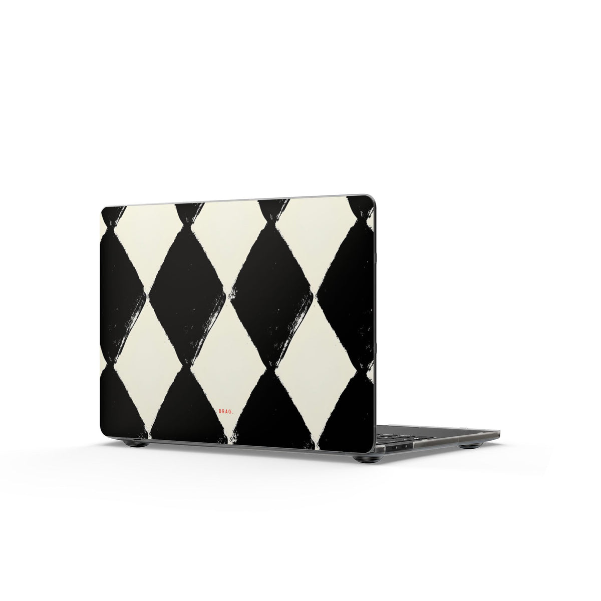 Ivory Harlequin Matte MacBook Case — Slim Protective Laptop Cover