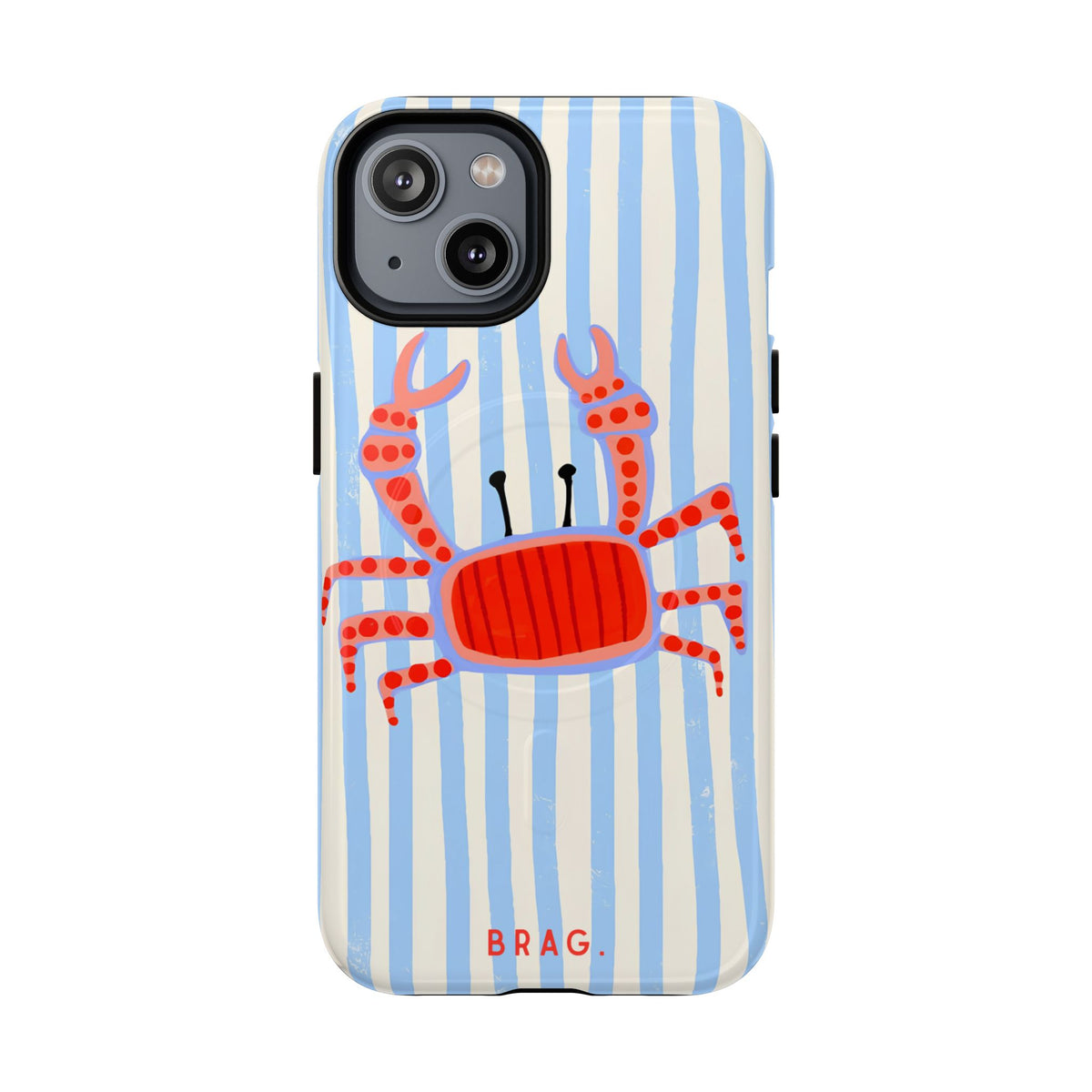 Azure Crab MagSafe Tough Phone Case — Magnetic Protective Cover