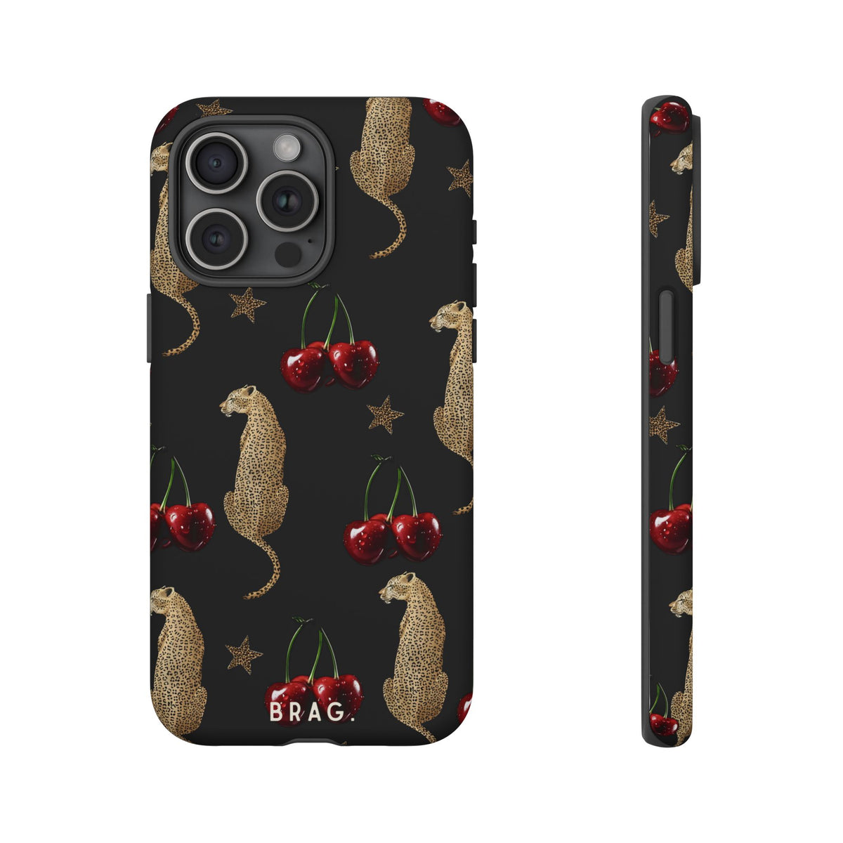 Wild Cherry Tough Phone Case – Shockproof Protective iPhone Cover