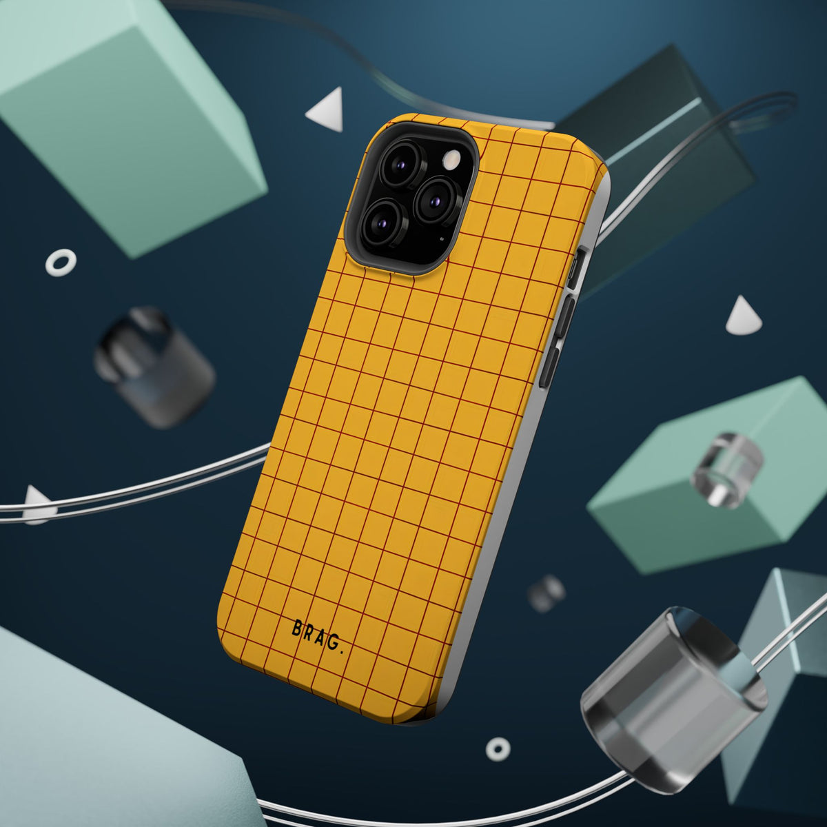 Cheese Grid Magnetic Impact-Resistant Phone Case