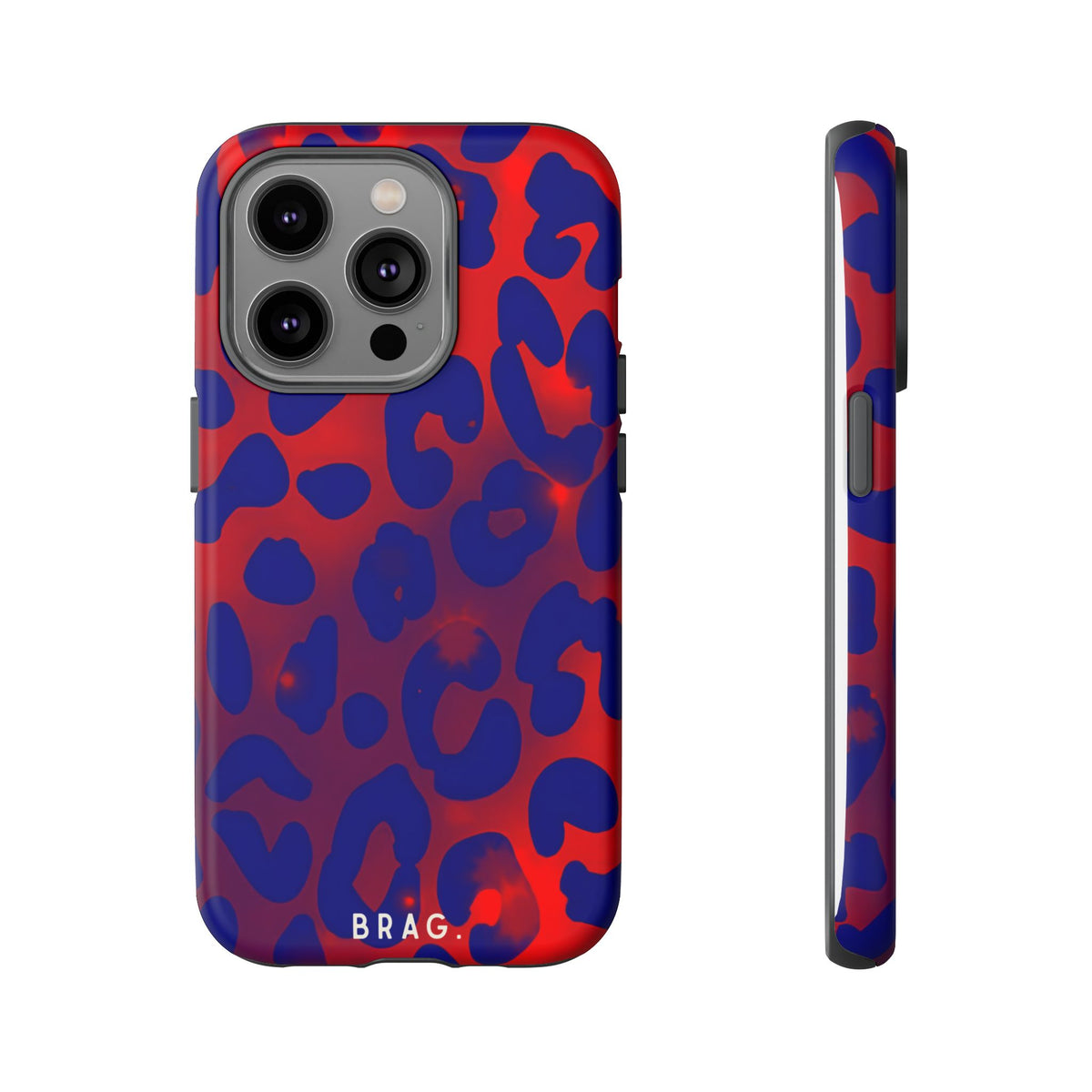 Electric Blue Tough Phone Case – Shockproof Protective iPhone Cover