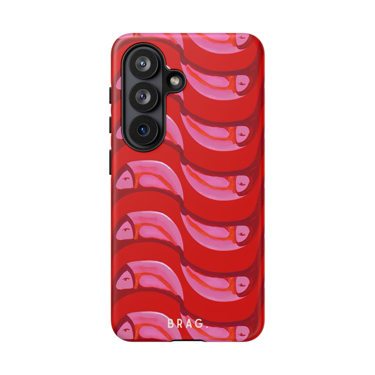 Pink Current Tough Phone Case – Shockproof Protective iPhone Cover