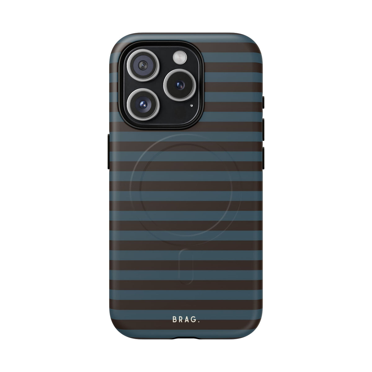 Seaside Stripe MagSafe Tough Phone Case — Magnetic Protective Cover