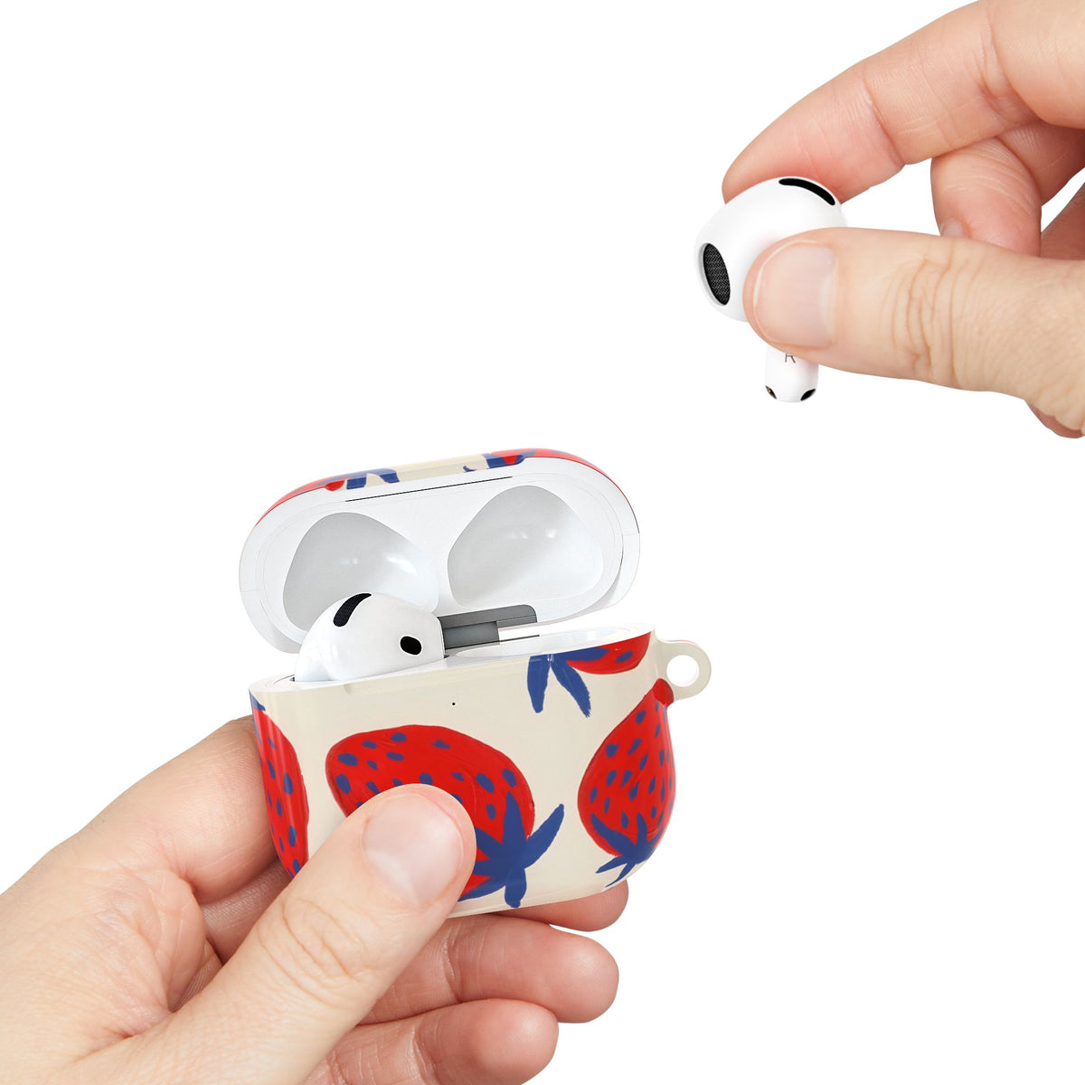 Strawberry Field AirPod Case – Slim Protective Charging Case