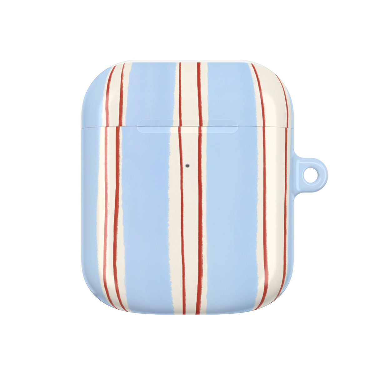 Blue Linen AirPod Case – Slim Protective Charging Case