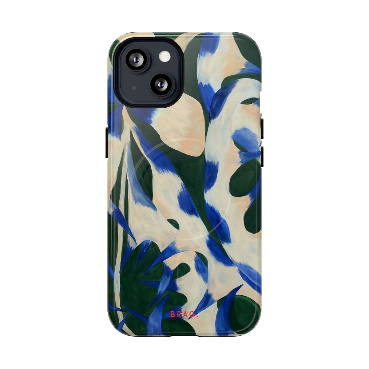 Blue Garden MagSafe Tough Phone Case — Magnetic Protective Cover