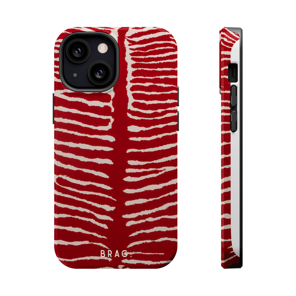 Striped Heat Magnetic Impact-Resistant Phone Case