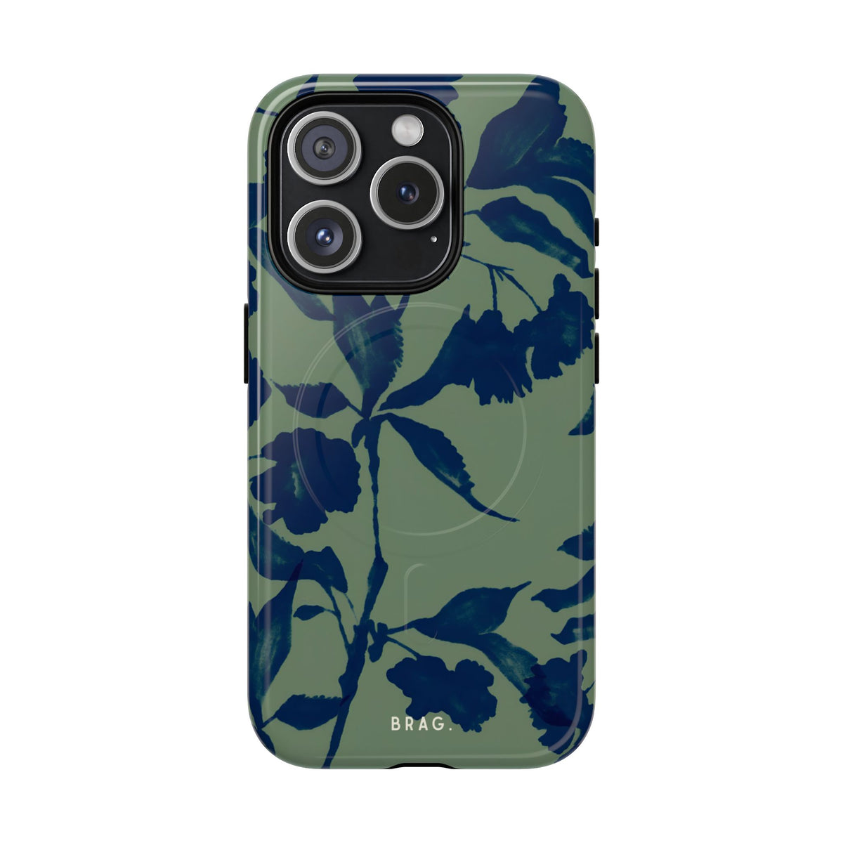 Sage Bloom MagSafe Tough Phone Case — Magnetic Protective Cover