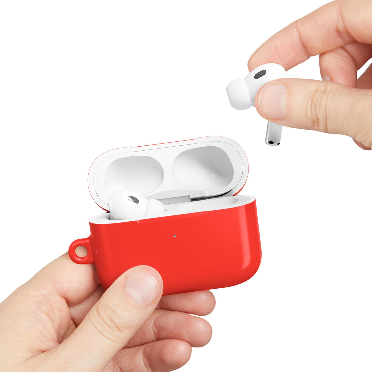 Brag Red AirPod Case – Slim Protective Charging Case