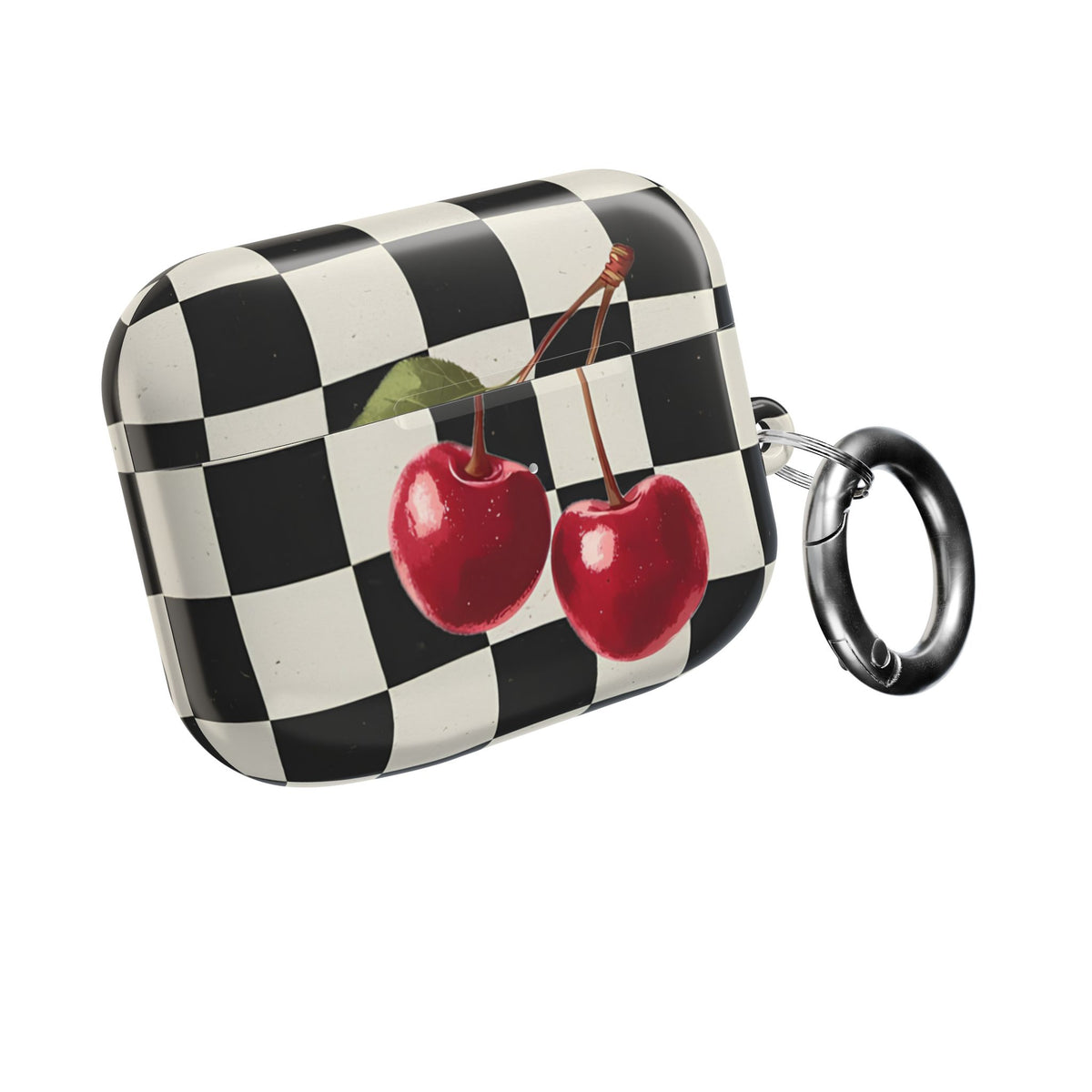 Cherry Check AirPod Case – Slim Protective Charging Case