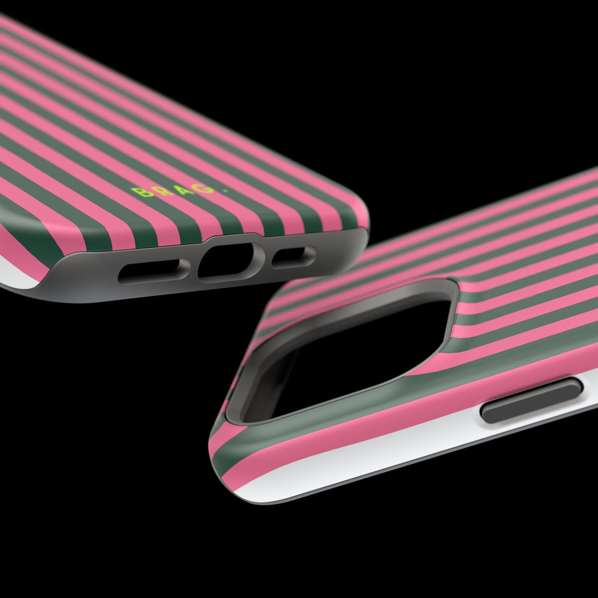 Flamingo Stripe Magnetic Impact-Resistant Phone Case
