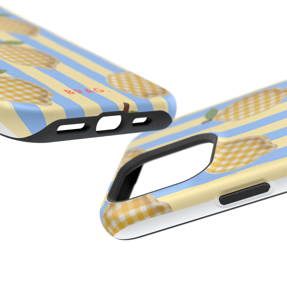 Lemon checks Magnetic Impact-Resistant Phone Case