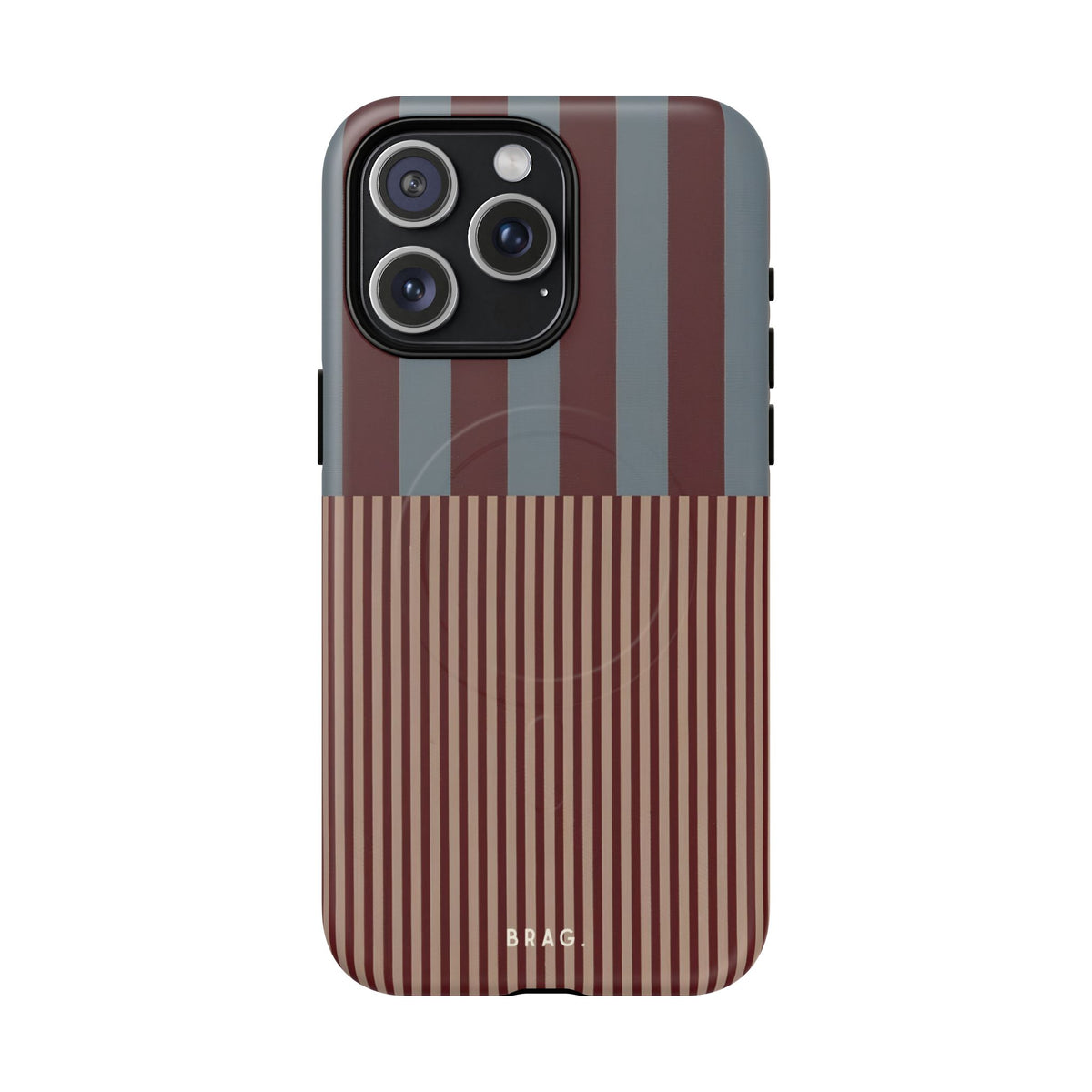 Candy Stripe MagSafe Tough Phone Case — Magnetic Protective Cover