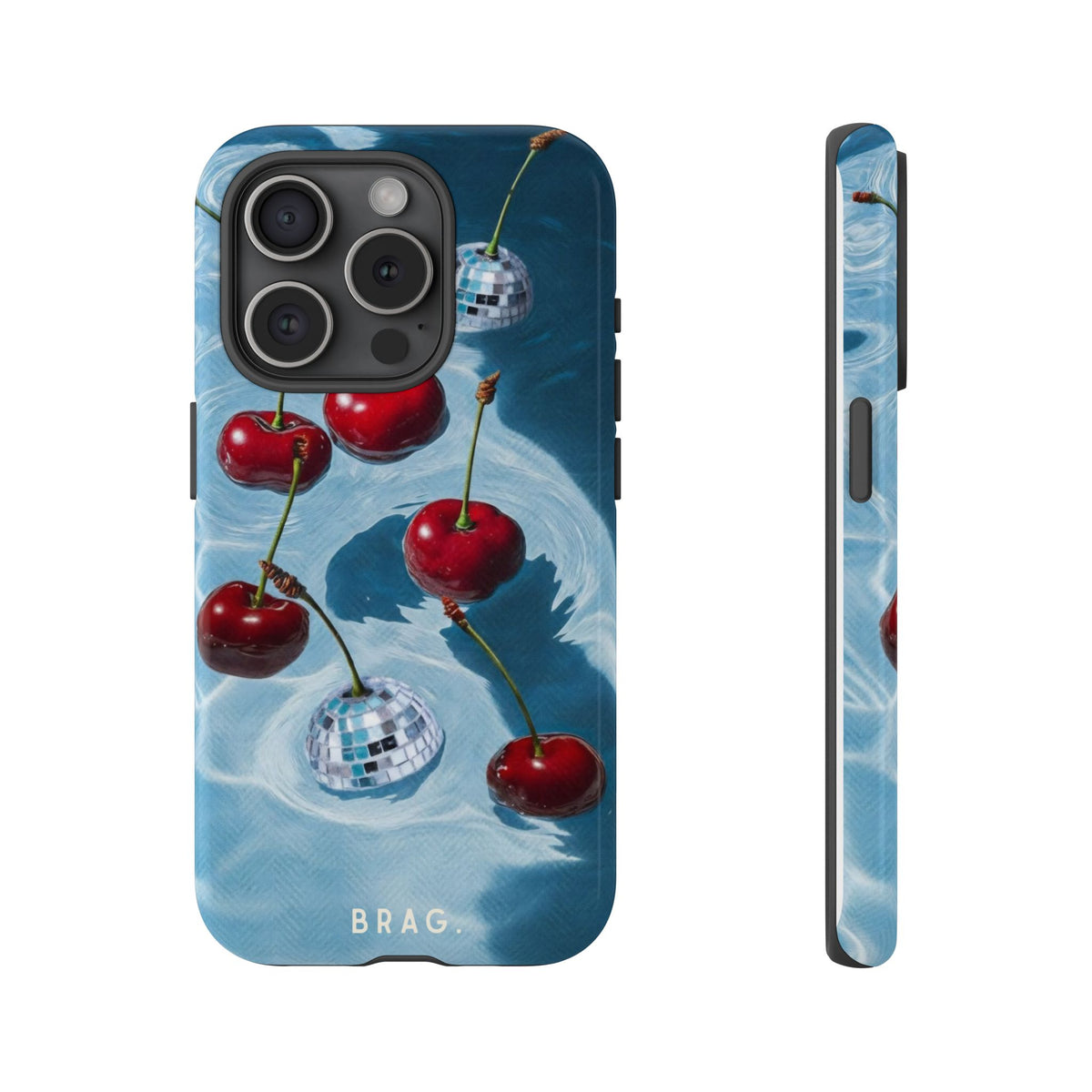 Cherry Ice Tough Phone Case – Shockproof Protective iPhone Cover