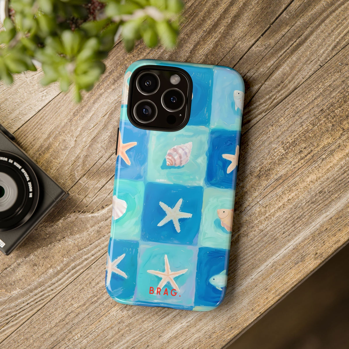 Saltwater Tiles Tough Phone Case – Shockproof Protective iPhone Cover