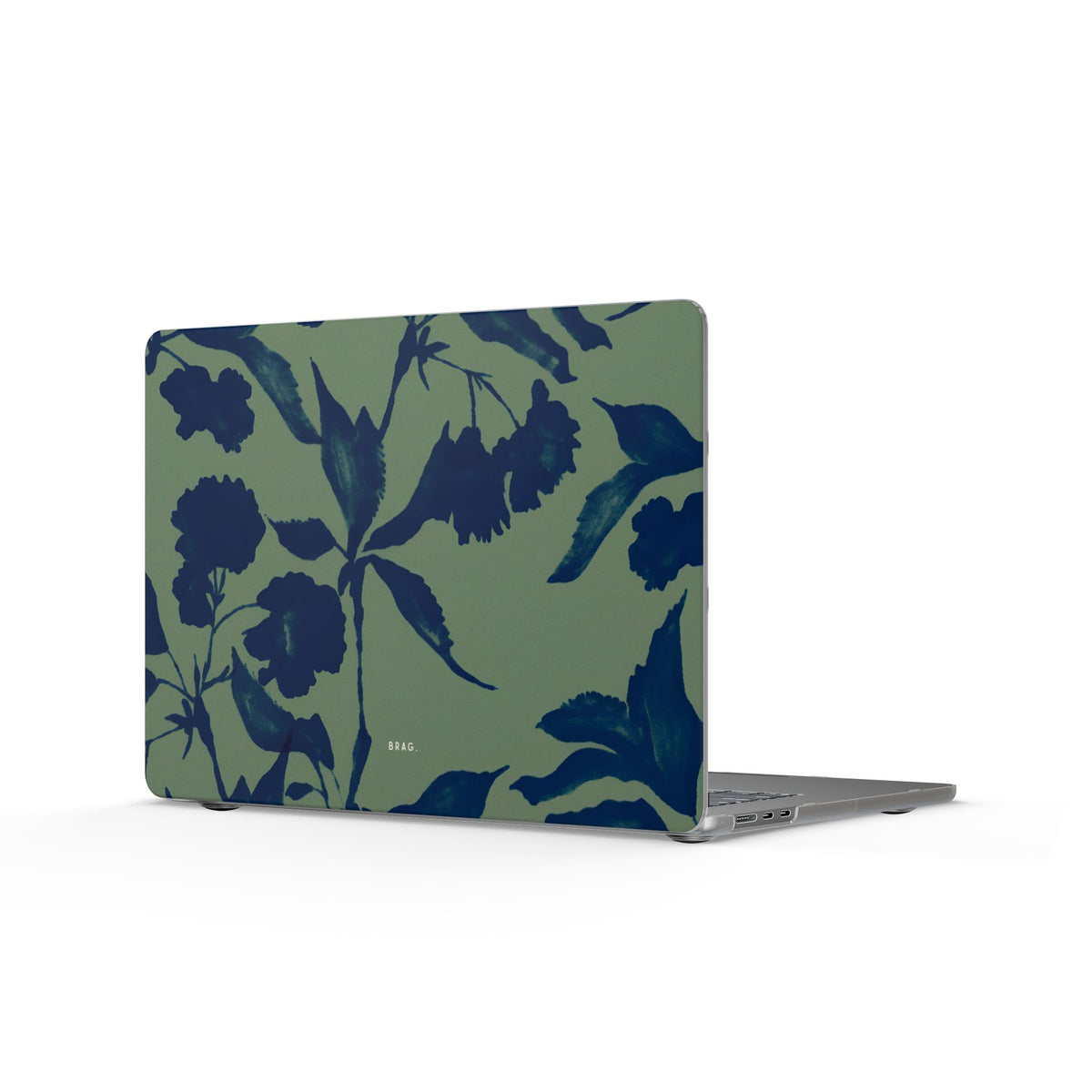 Sage Bloom Matte MacBook Case — Slim Protective Laptop Cover