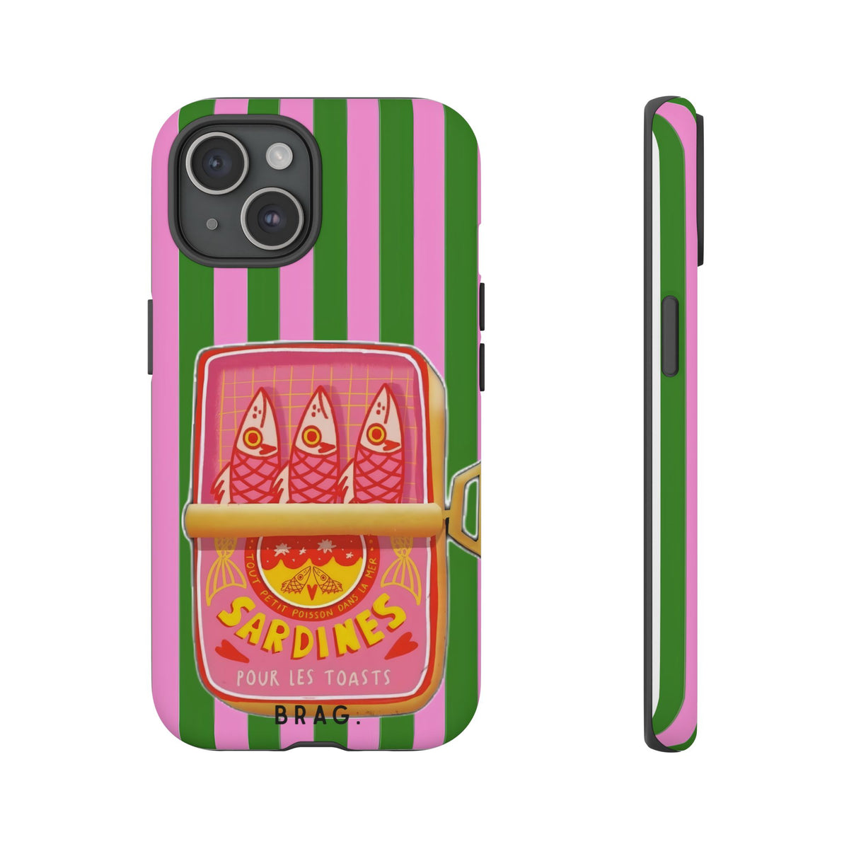Tinned Pink Tough Phone Case – Shockproof Protective iPhone Cover