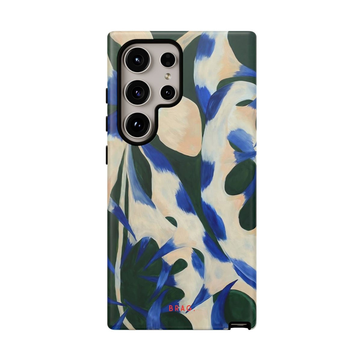 Blue Garden Tough Phone Case – Shockproof Protective iPhone Cover