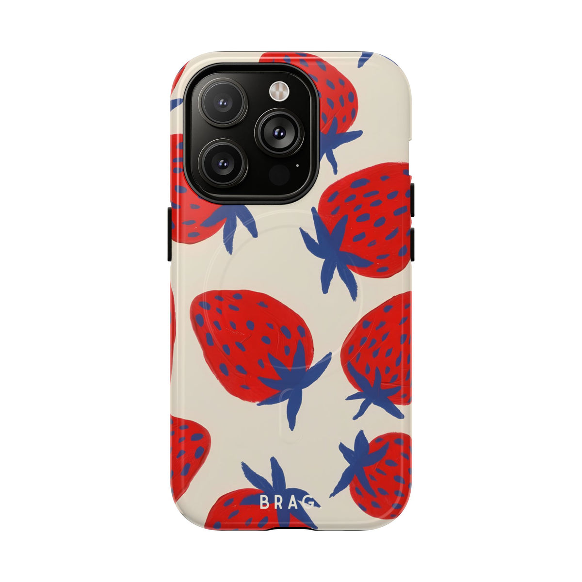 Strawberry Field MagSafe Tough Phone Case — Magnetic Protective Cover