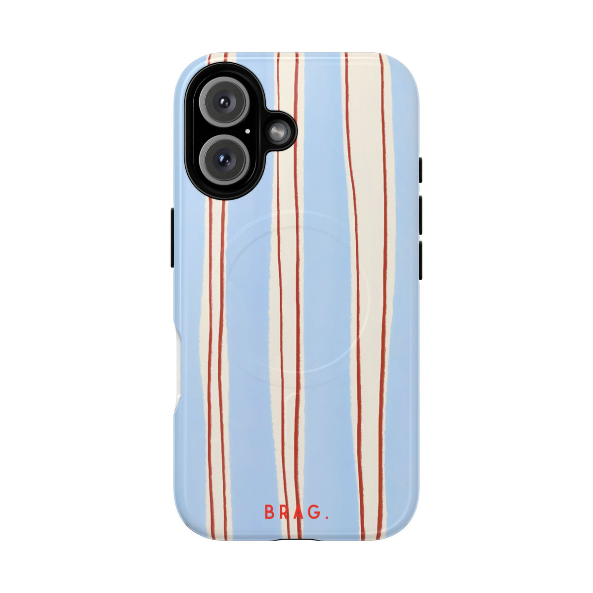 Blue Linen MagSafe Tough Phone Case — Magnetic Protective Cover