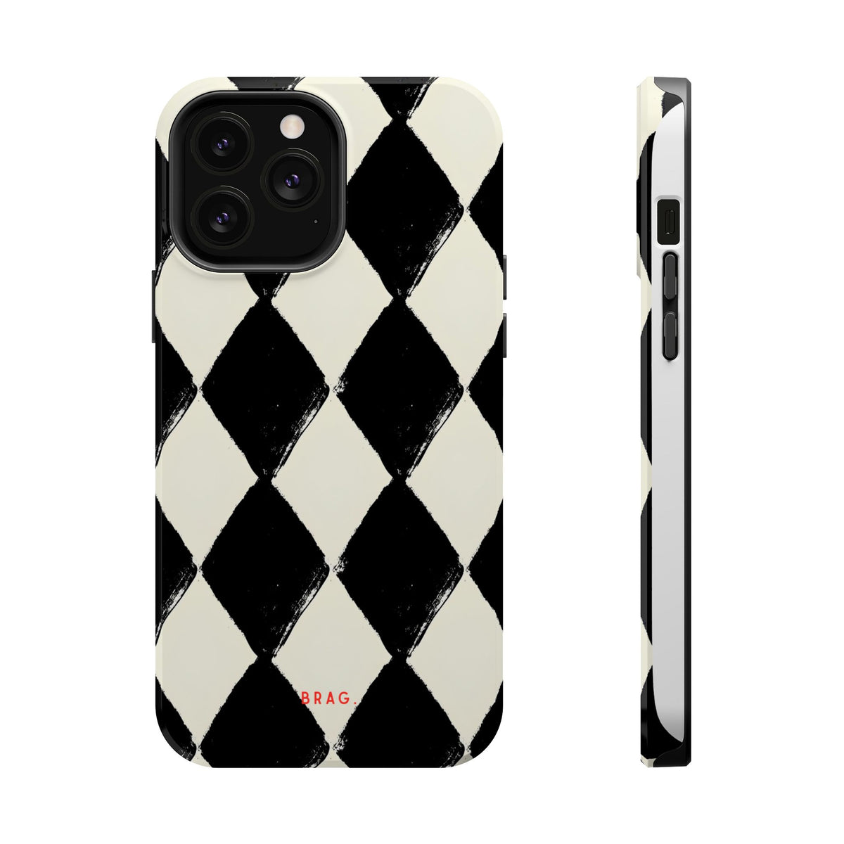 Ivory Harlequin Magnetic Impact-Resistant Phone Case