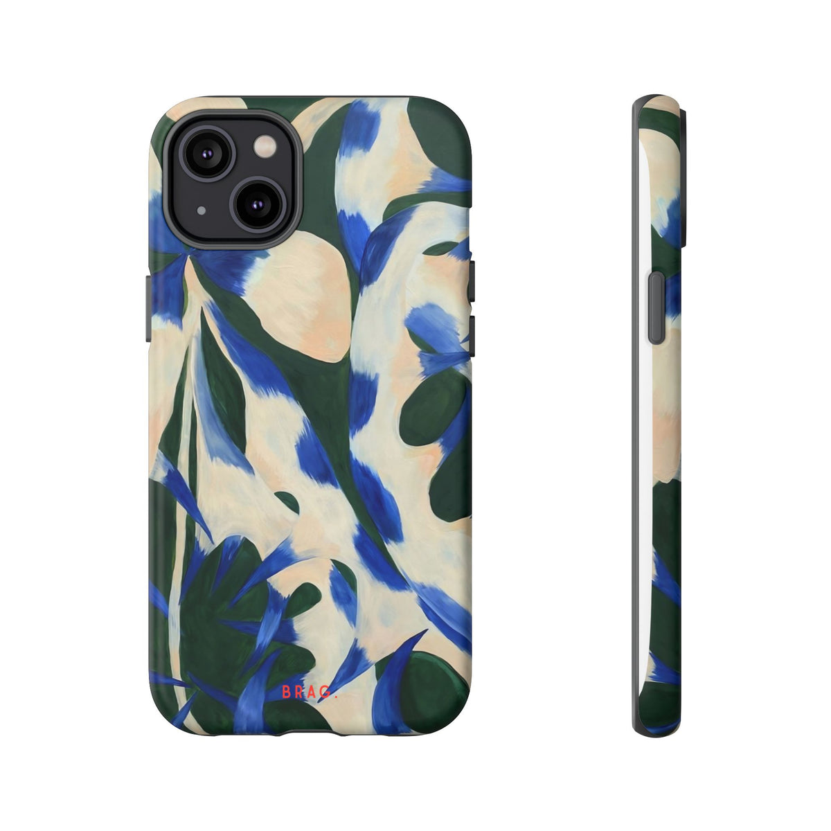 Blue Garden Tough Phone Case – Shockproof Protective iPhone Cover