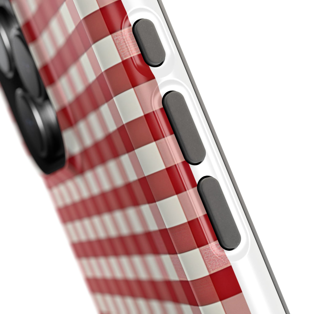 Red Gingham Magnetic Impact-Resistant Phone Case