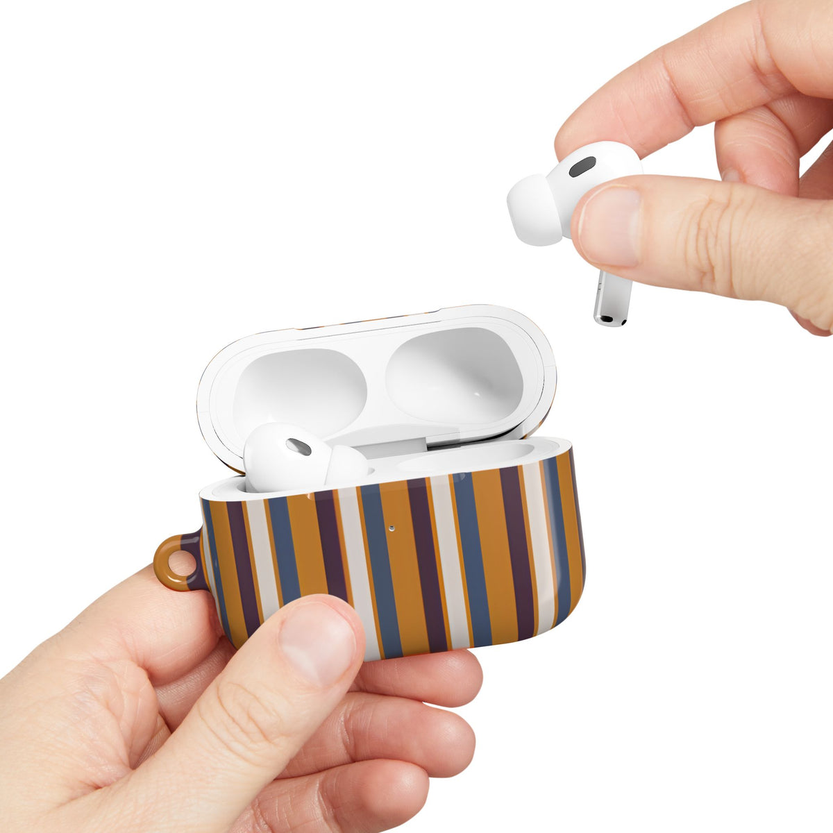 Sunset Stripe AirPod Case – Slim Protective Charging Case