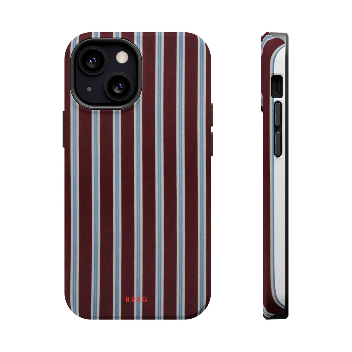Maroon Lines Magnetic Impact-Resistant Phone Case
