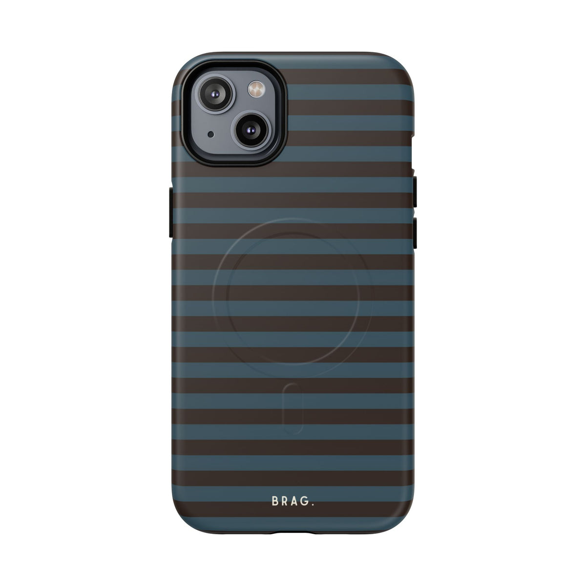 Seaside Stripe MagSafe Tough Phone Case — Magnetic Protective Cover