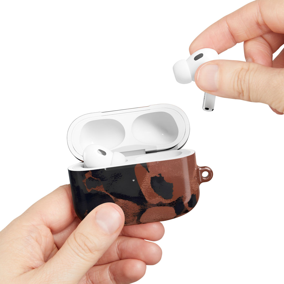 Terracotta Bloom AirPod Case – Slim Protective Charging Case