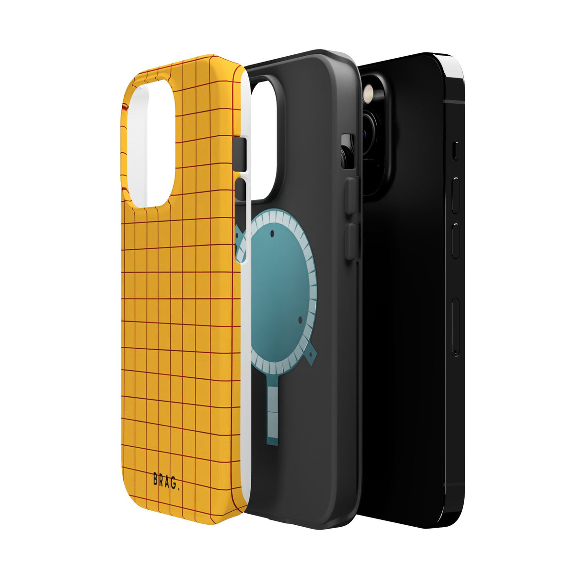 Cheese Grid Magnetic Impact-Resistant Phone Case