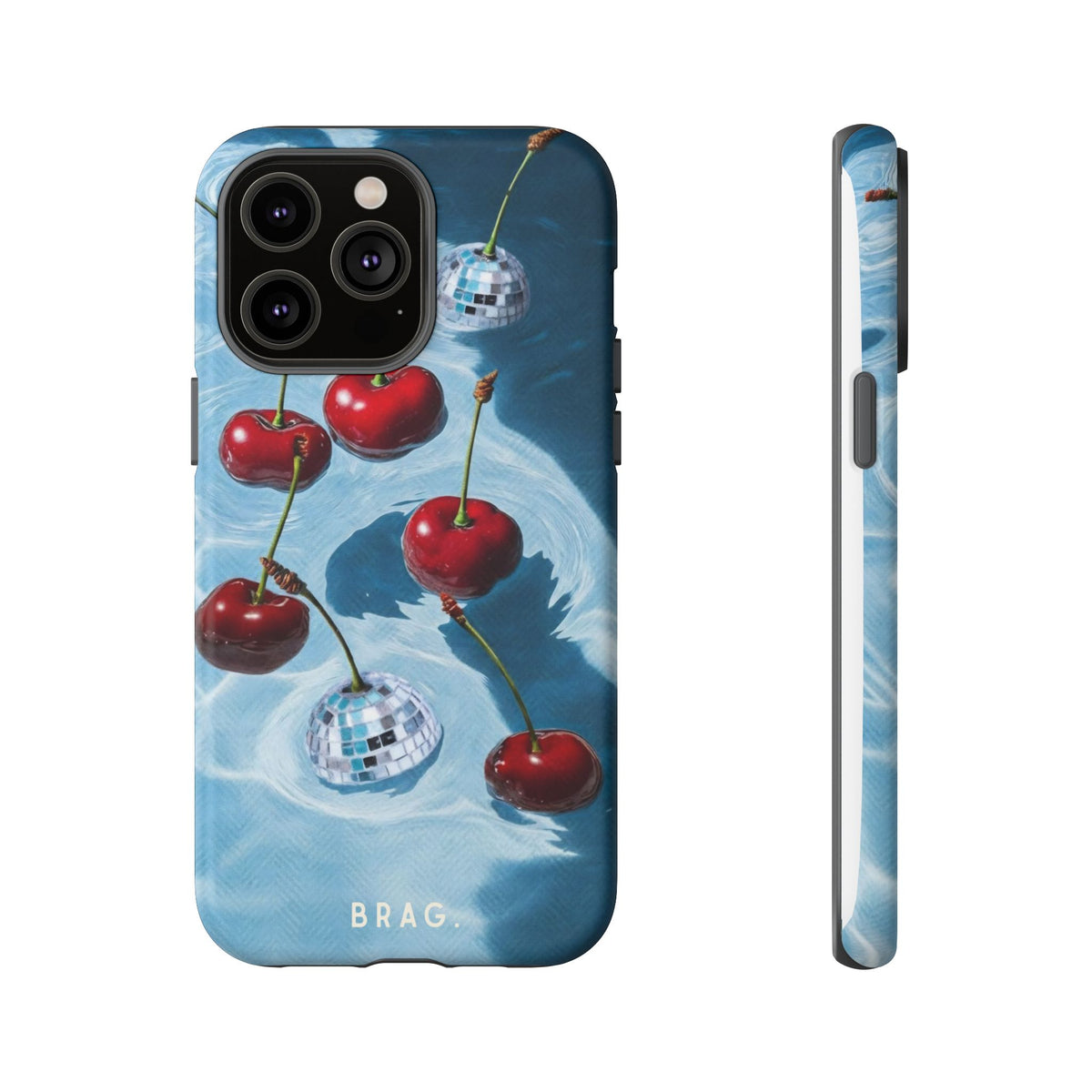 Cherry Ice Tough Phone Case – Shockproof Protective iPhone Cover