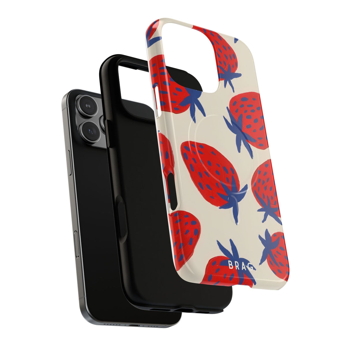 Strawberry Field MagSafe Tough Phone Case — Magnetic Protective Cover