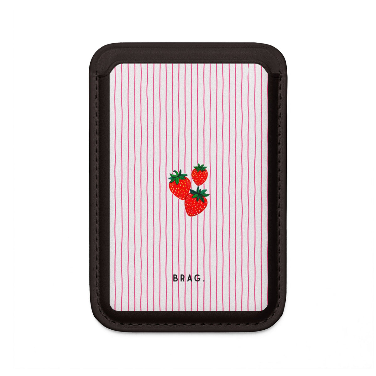 Berry Kiss MagSafe Vegan Wallet — Slim Phone Card Holder