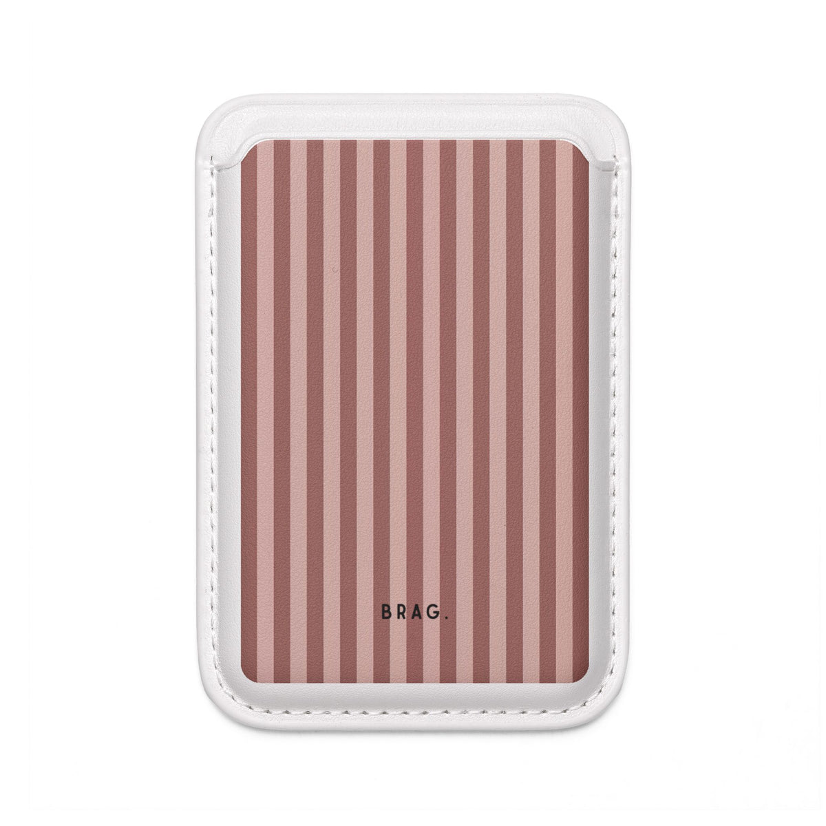 Sugar Stripe MagSafe Vegan Wallet — Slim Phone Card Holder