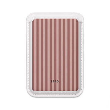 Sugar Stripe MagSafe Vegan Wallet — Slim Phone Card Holder