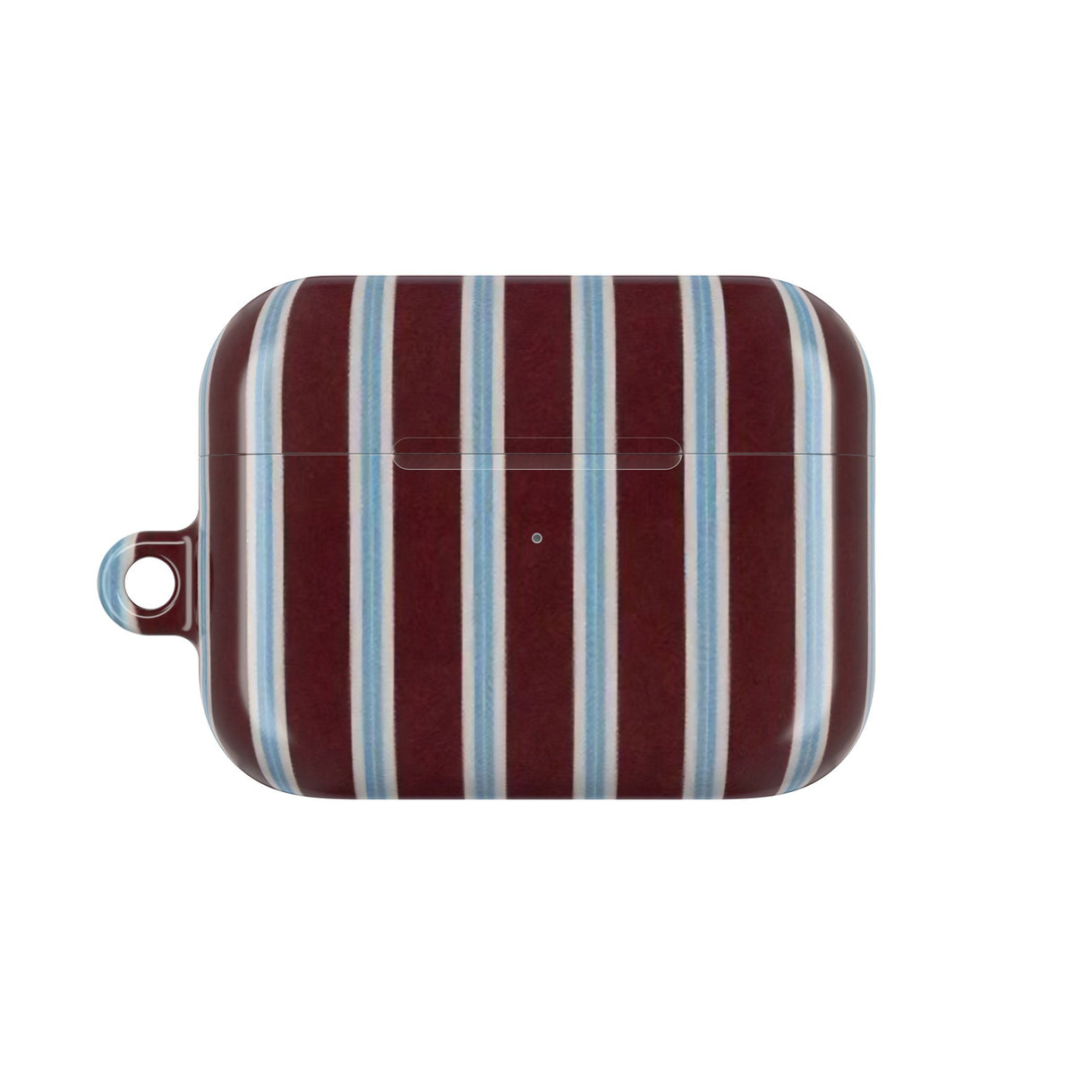 Maroon Lines AirPod Case – Slim Protective Charging Case