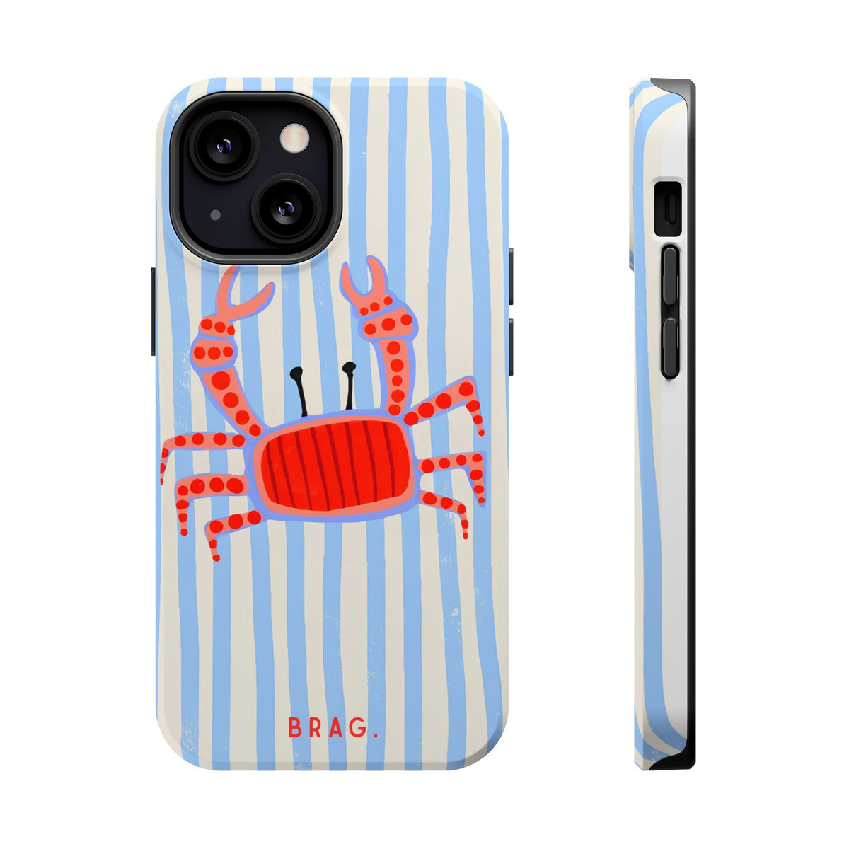 Azure Crab Magnetic Impact-Resistant Phone Case