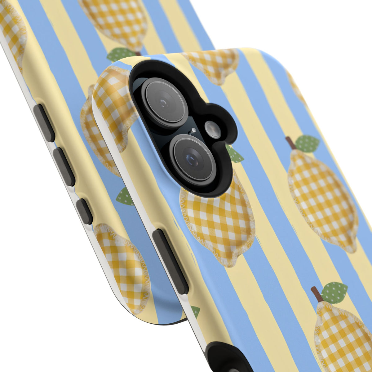 Lemon checks Magnetic Impact-Resistant Phone Case