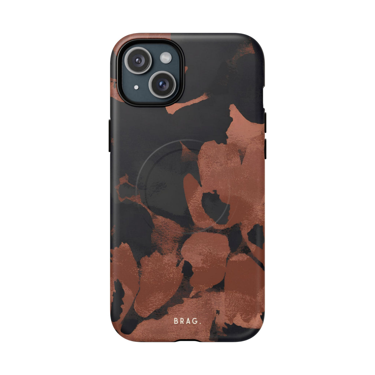 Terracotta Bloom MagSafe Tough Phone Case — Magnetic Protective Cover