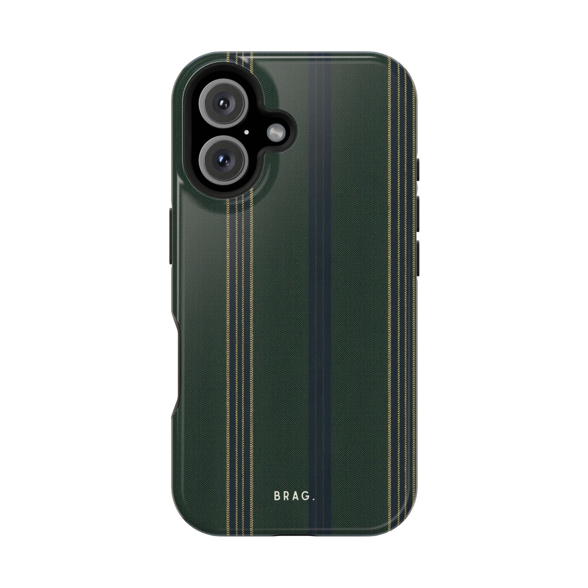 Olive Pinstripe Magnetic Impact-Resistant Phone Case