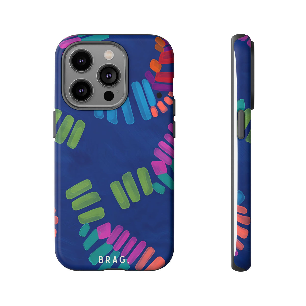 Blue Palm Tough Phone Case – Shockproof Protective iPhone Cover