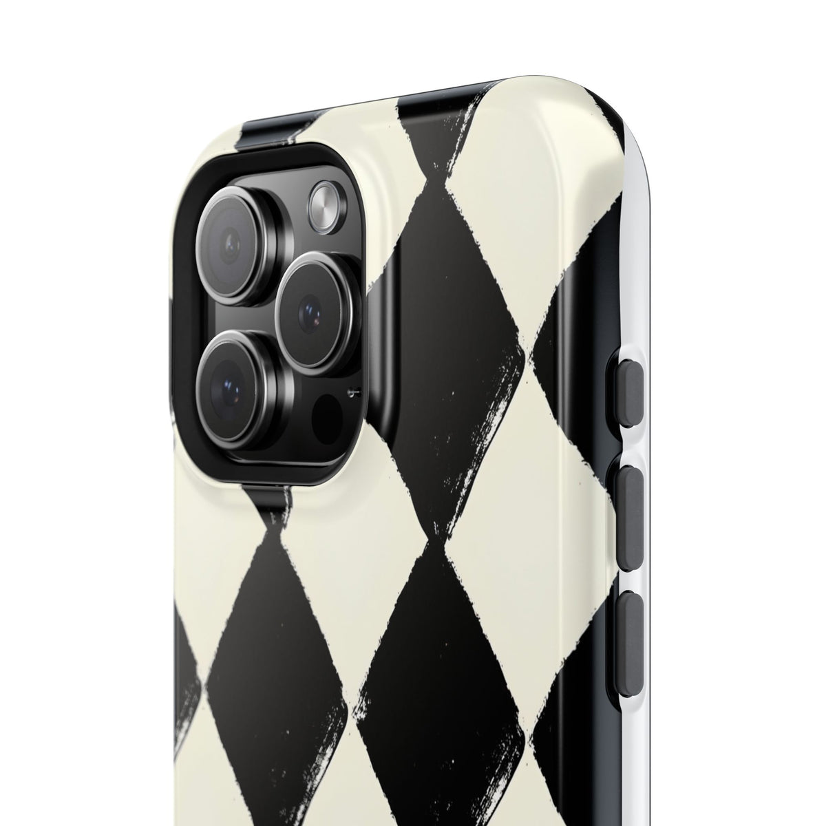 Ivory Harlequin Magnetic Impact-Resistant Phone Case
