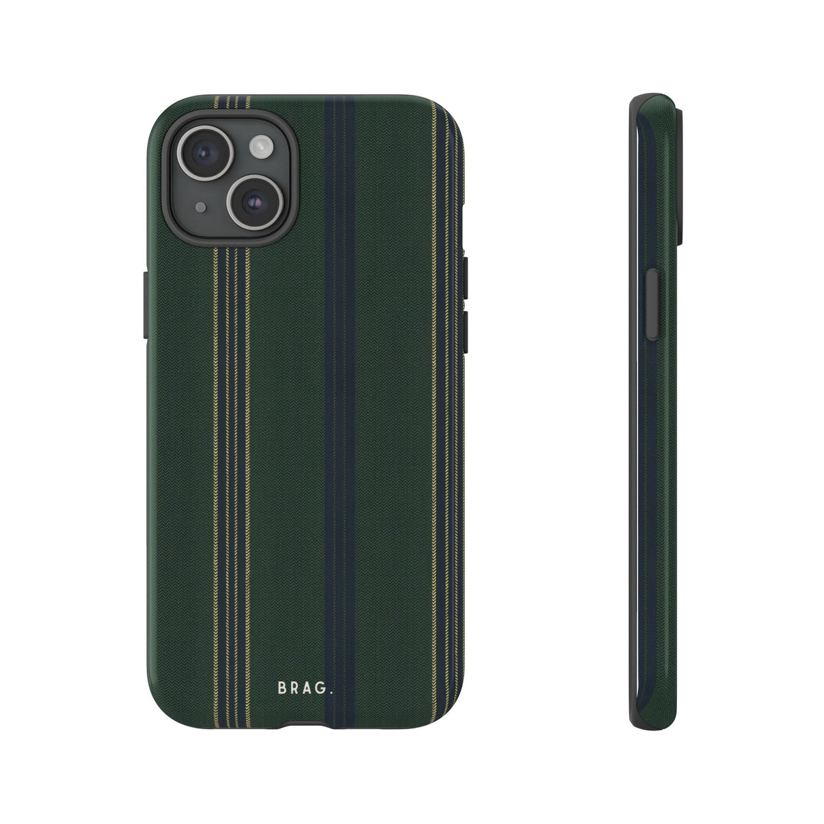 Olive Pinstripe Tough Phone Case – Shockproof Protective iPhone Cover