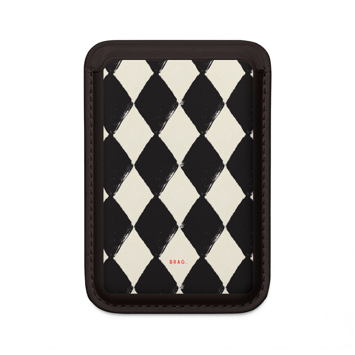 Ivory Harlequin MagSafe Vegan Wallet — Slim Phone Card Holder